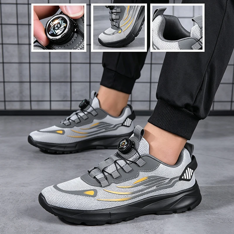 Badminton Shoes - Oddychające męskie buty z siateczki, modne,