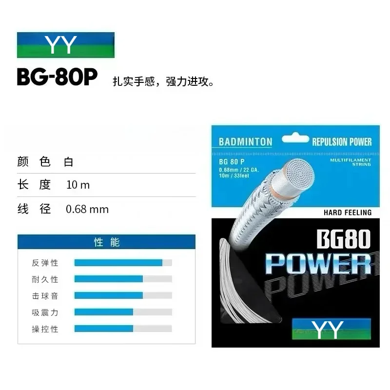 Badminton Yonex String - Nowa naciąg do rakiet badmintonowych YY