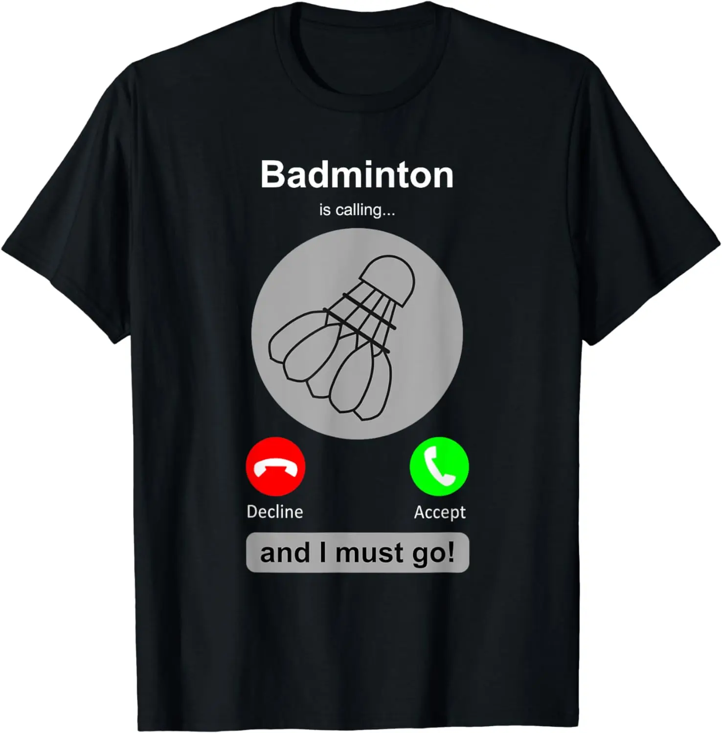 Badminton Quotes Short - Zabawna koszulka do badmintona Badminton Calling