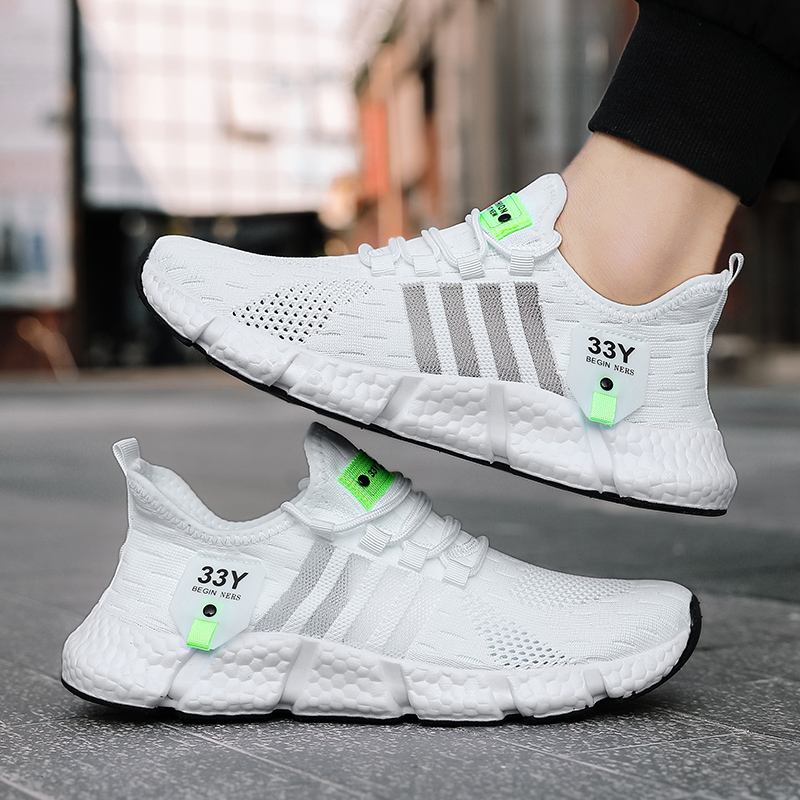 Badminton Shoes - Oddychające siatkowe męskie buty modne lekkie